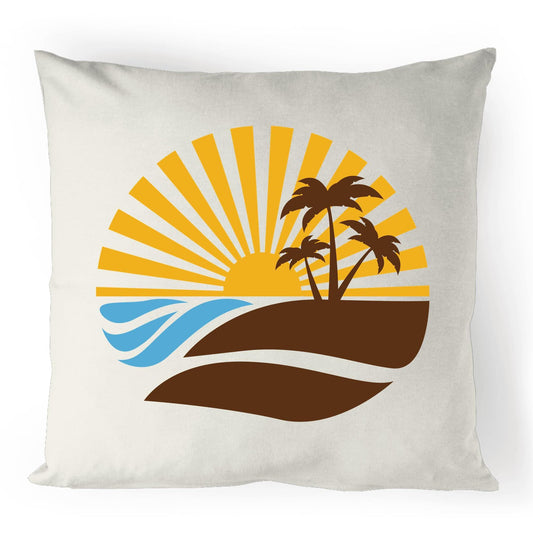 Vintage Surf - 100% Linen Cushion Cover Natural One-Size Linen Cushion Cover
