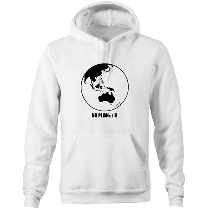 No Planet B - Pocket Hoodie Sweatshirt White Hoodie Environment Mens Womens