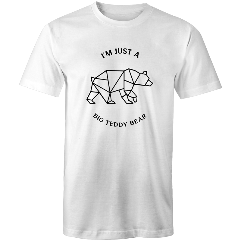Teddy Bear - Mens T-Shirt White Mens T-shirt animal Funny Mens
