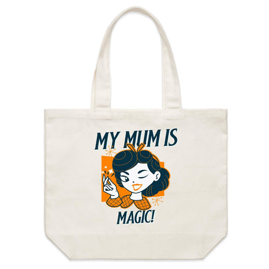 My Mum Is Magic - Shoulder Canvas Tote Bag Default Title Shoulder Tote Bag Mum Retro