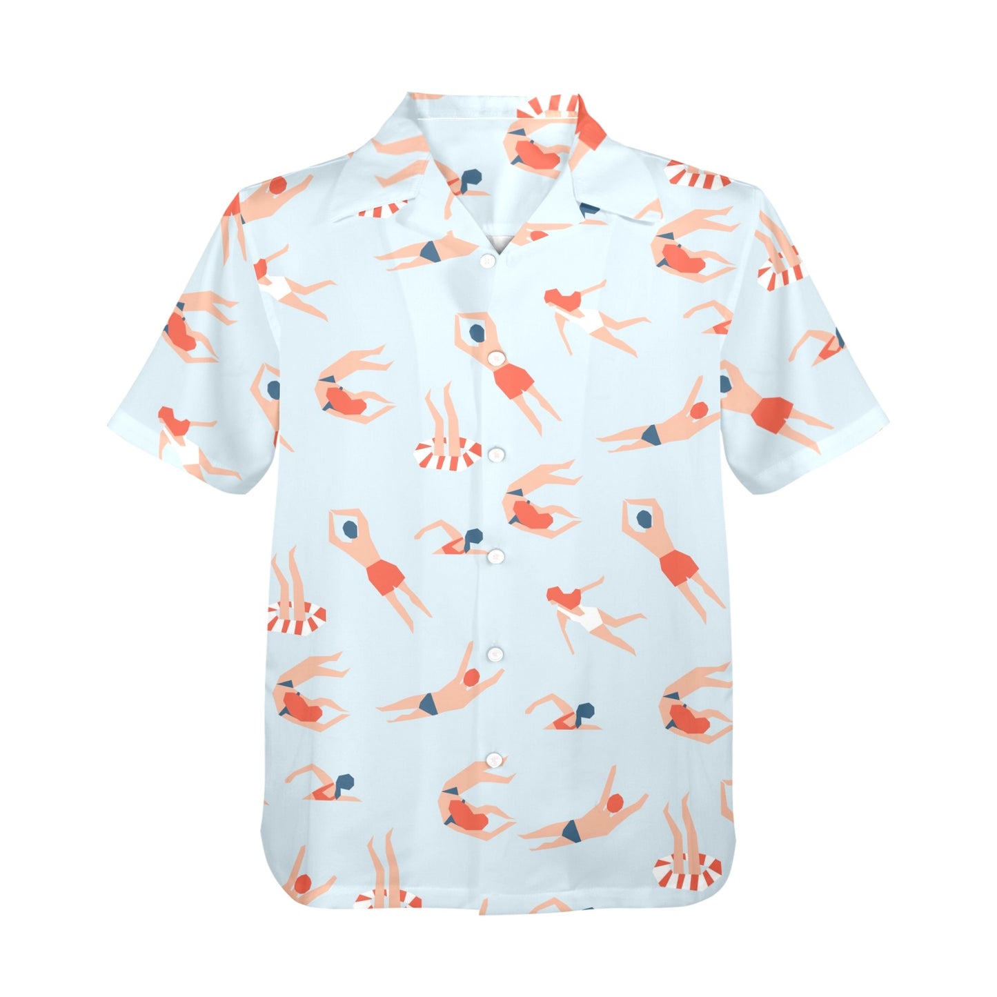 Summer Swim - Mens Hawaiian Shirt Mens Hawaiian Shirt