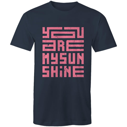 You Are My Sunshine, Pink - Mens T-Shirt Navy Mens T-shirt