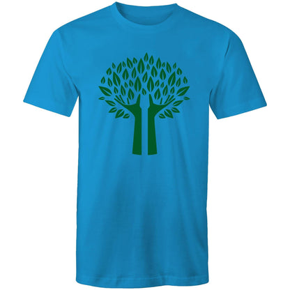 Green Tree - Mens T-Shirt Arctic Blue Mens T-shirt Environment Mens Plants