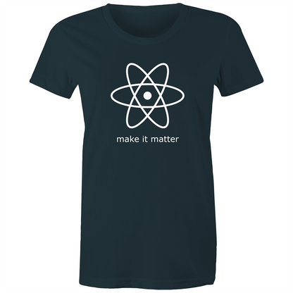 Make It Matter - Women's T-shirt Indigo Womens T-shirt Science Womens