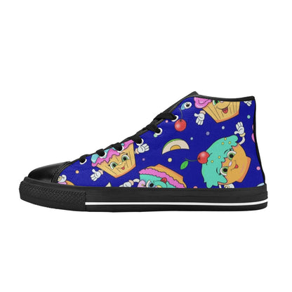 Happy Cupcakes - High Top Canvas Shoes for Kids Kids High Top Canvas Shoes