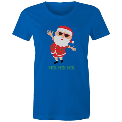 HOt HOt HOt - Womens T-shirt Bright Royal Christmas Womens T-shirt Merry Christmas