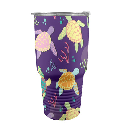 Turtles - 30oz Insulated Stainless Steel Mobile Tumbler 30oz Insulated Stainless Steel Mobile Tumbler animal