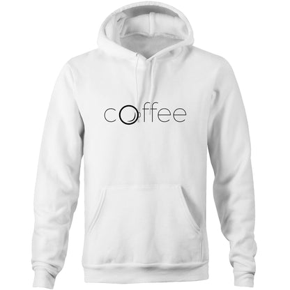 Coffee - Pocket Hoodie Sweatshirt White Hoodie Coffee Mens Womens