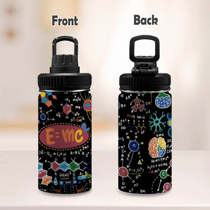 Science Time - Kids Water Bottle with Chug Lid (12 oz) Kids Water Bottle with Chug Lid