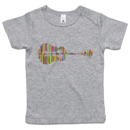 Guitar Reflection In Colour - Baby T-shirt Grey Marle Baby T-shirt Music