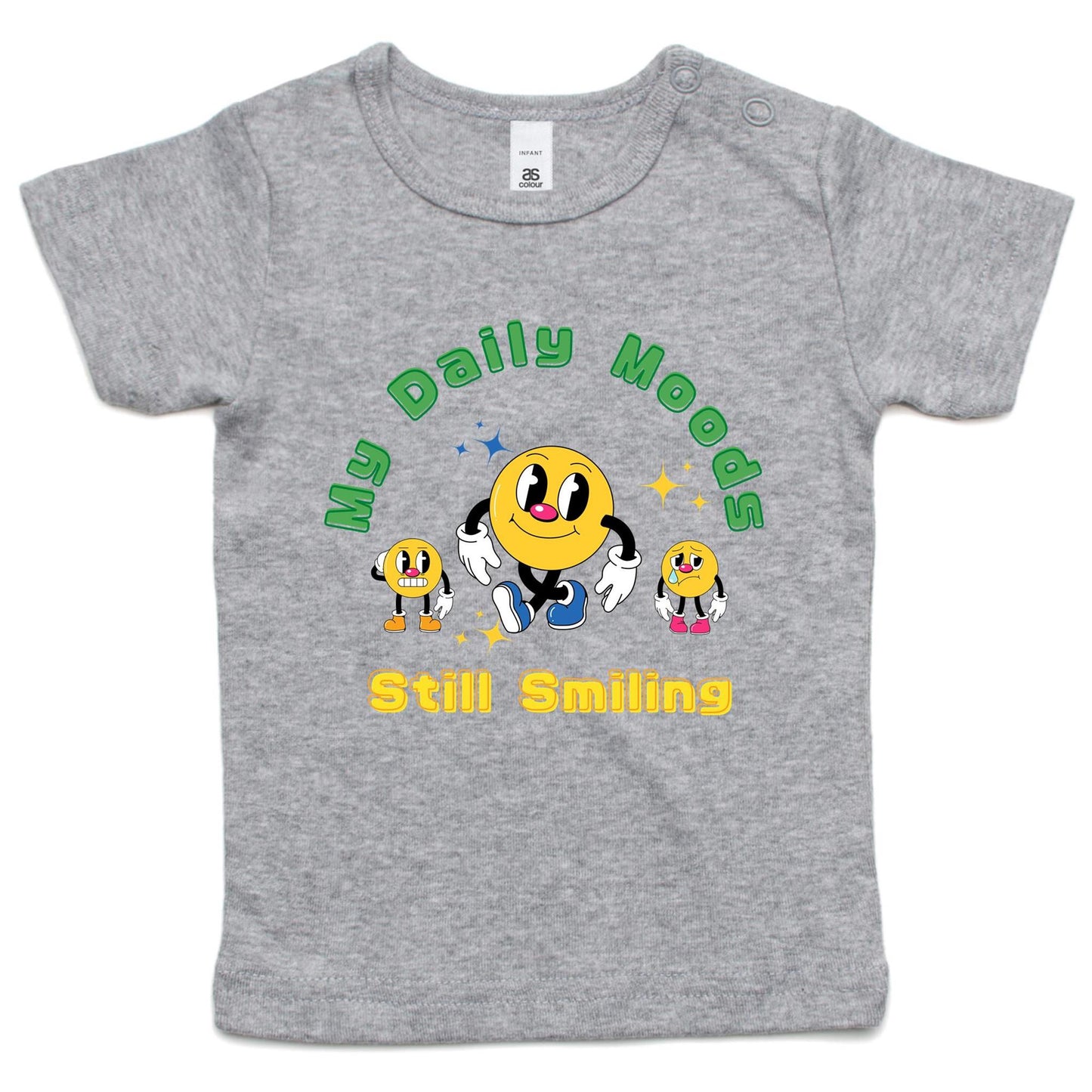 My Daily Moods - Baby T-shirt Grey Marle Baby T-shirt