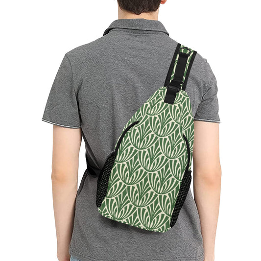 Green Pattern - Cross-Body Chest Bag Cross-Body Chest Bag