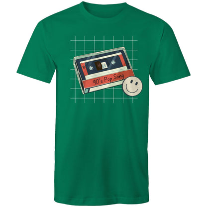 90's Pop Song - Mens T-Shirt Kelly Green Mens T-shirt Music Retro