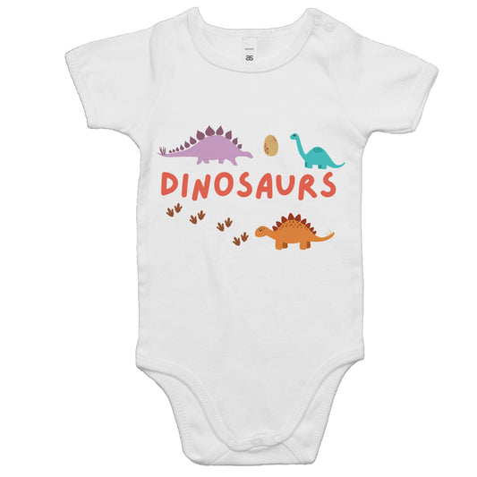 Dinosaurs - Baby Bodysuit White Baby Bodysuit animal