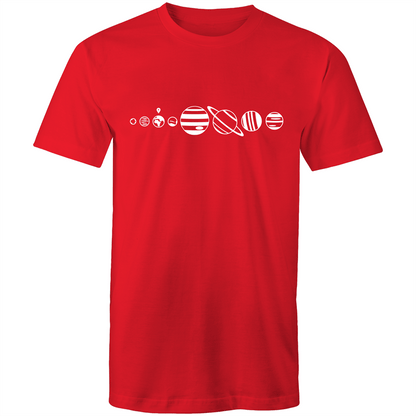 You Are Here - Mens T-Shirt Red Mens T-shirt Mens Space