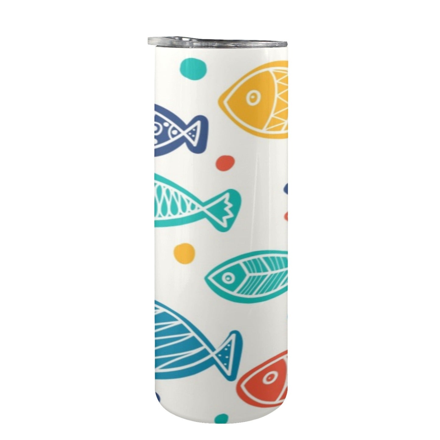 Fish - 20oz Tall Skinny Tumbler with Lid and Straw 20oz Tall Skinny Tumbler with Lid and Straw