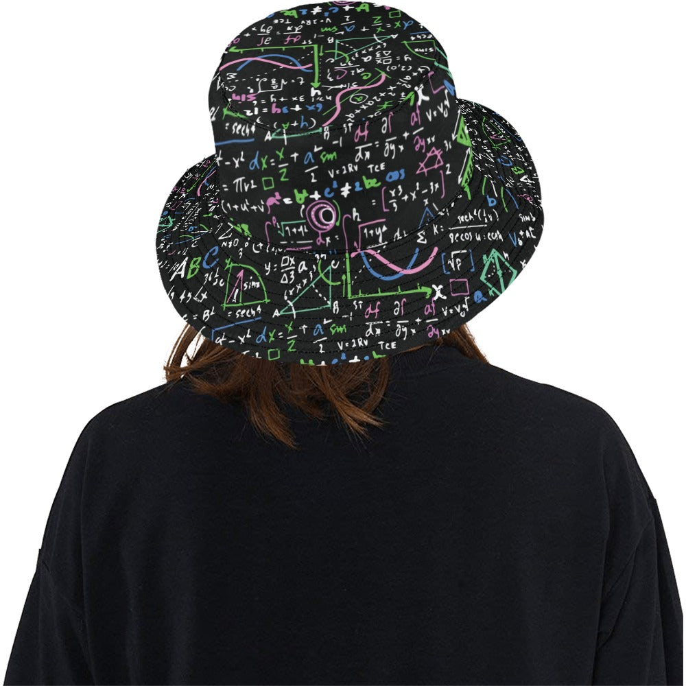 Equations In Green And Pink - Bucket Hat Bucket Hat for Women Maths Science