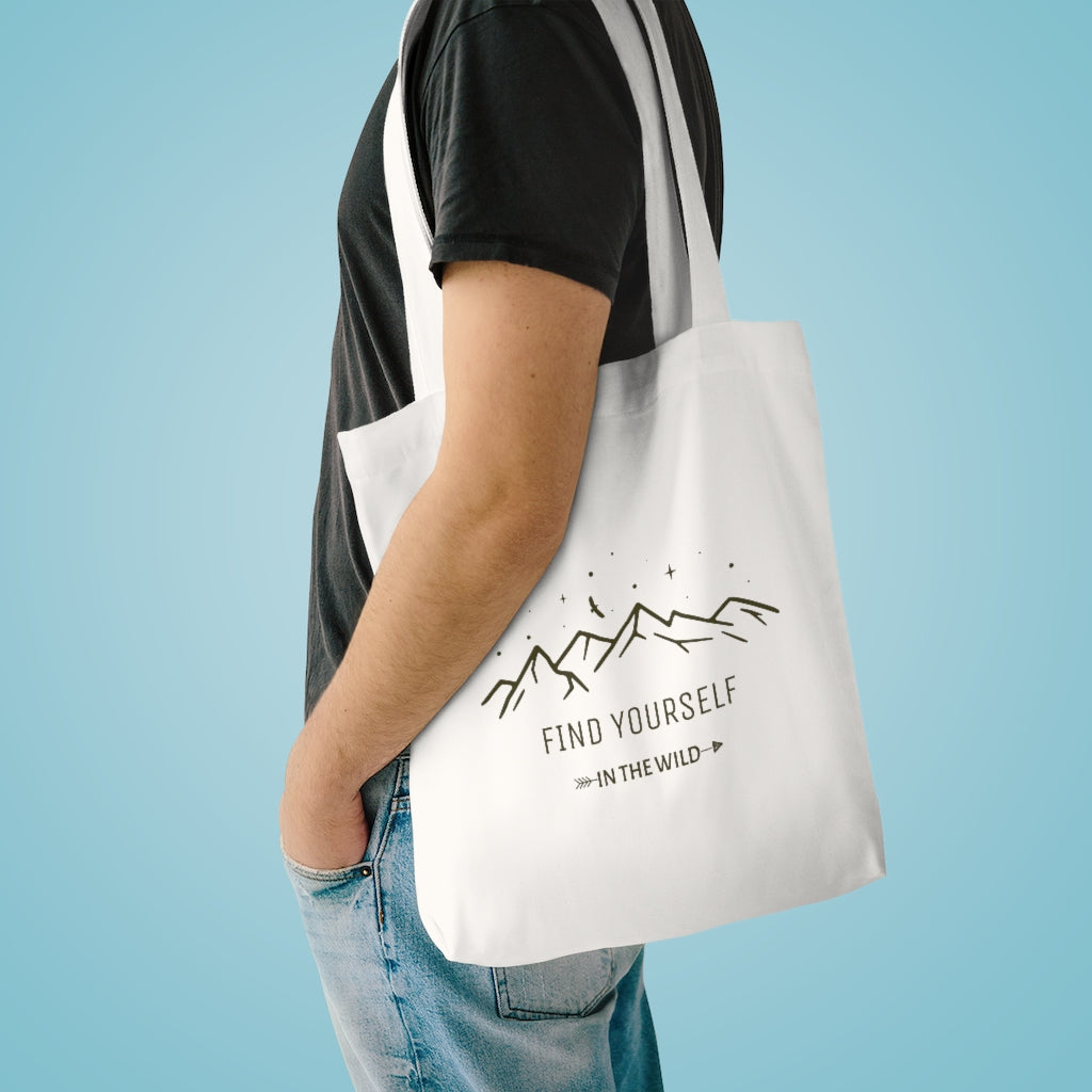 Find Yourself In The Wild - Canvas Tote Bag Tote Bag Environment Reusable