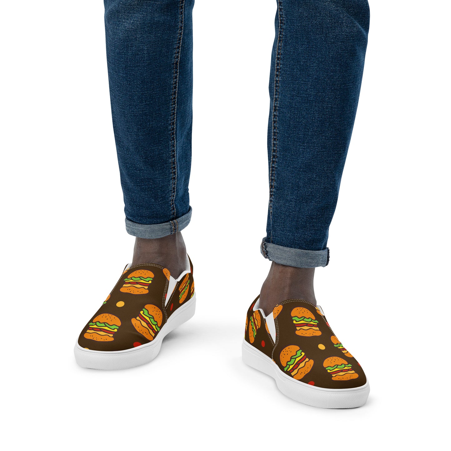Burgers - Men’s slip-on canvas shoes Mens Slip On Shoes