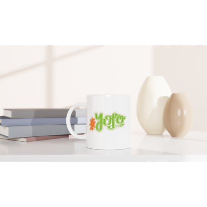 #YOLO - White 11oz Ceramic Mug - Infinitee Designs 