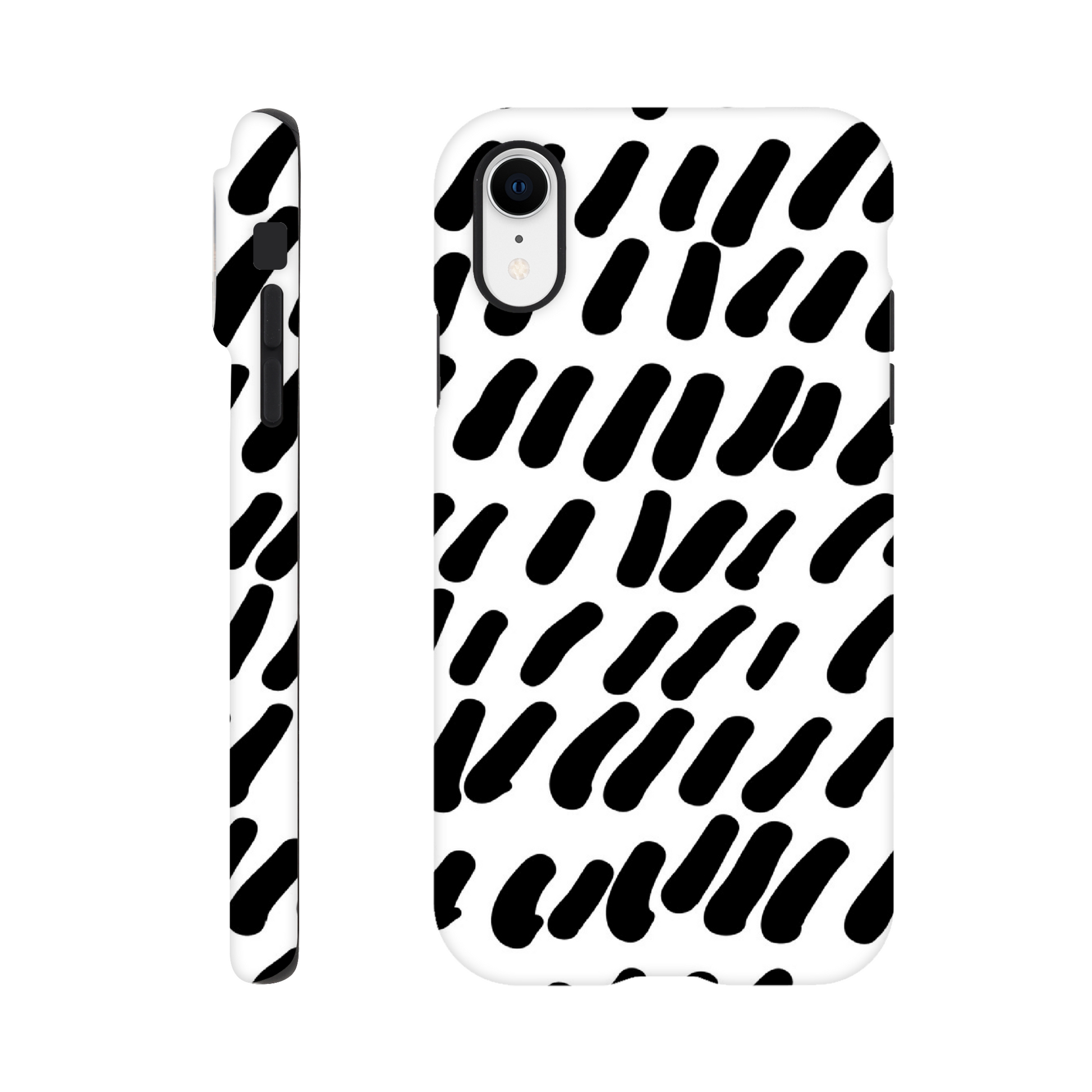 Black And White - Phone Tough Case iPhone XR Phone Case