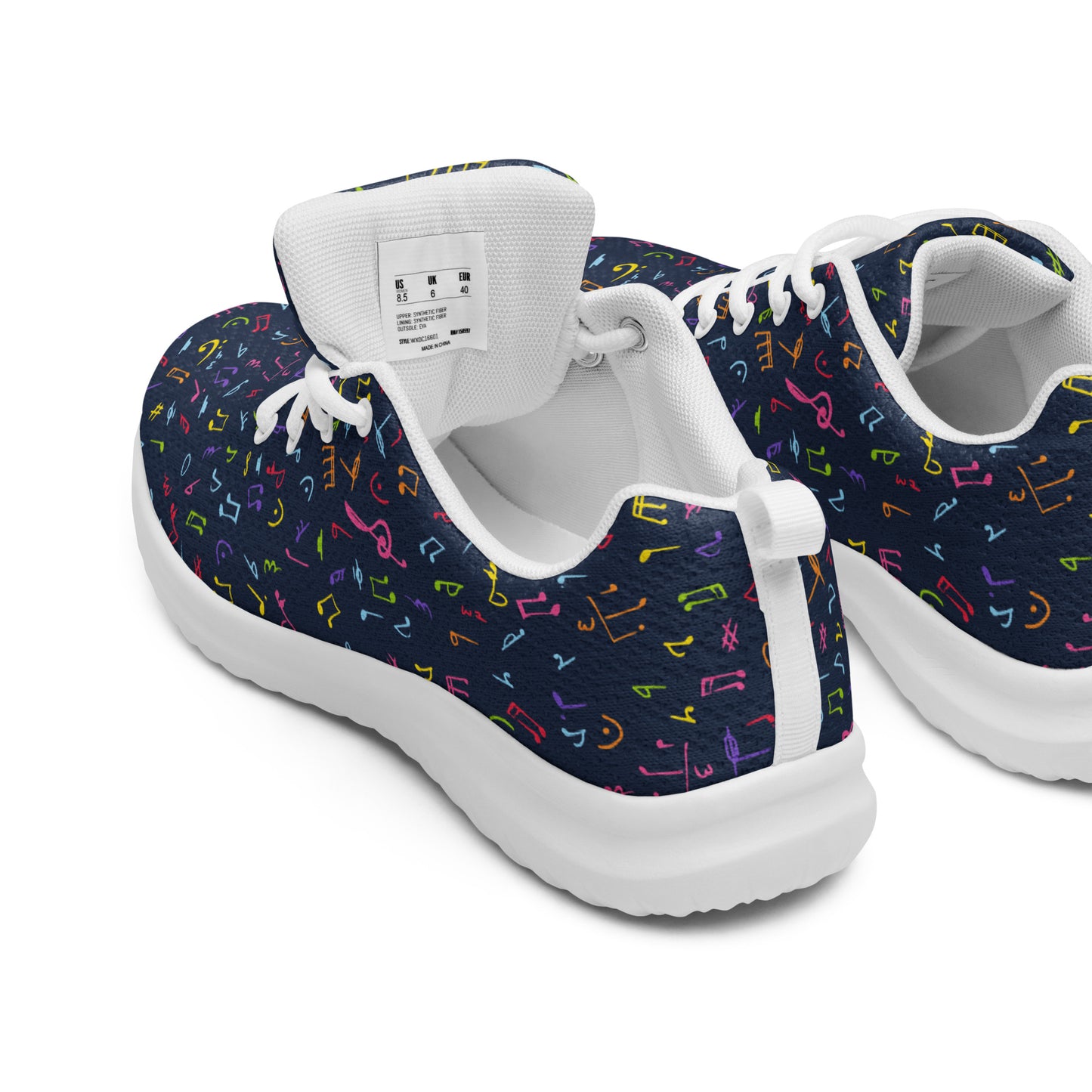 Colourful Music Notes - Women’s athletic shoes Womens Athletic Shoes