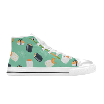 Cute Sushi - Women's High Top Canvas Shoes