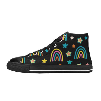 Rainbows - Kids High Top Canvas Shoes Kids High Top Canvas Shoes Printed Offshore