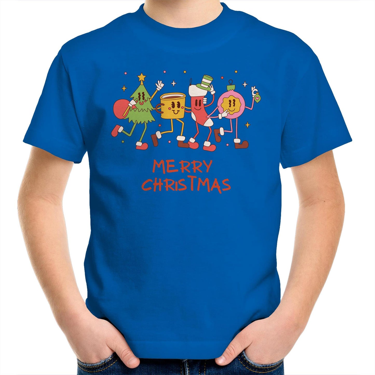 Crazy Christmas Characters - Kids Youth T-Shirt