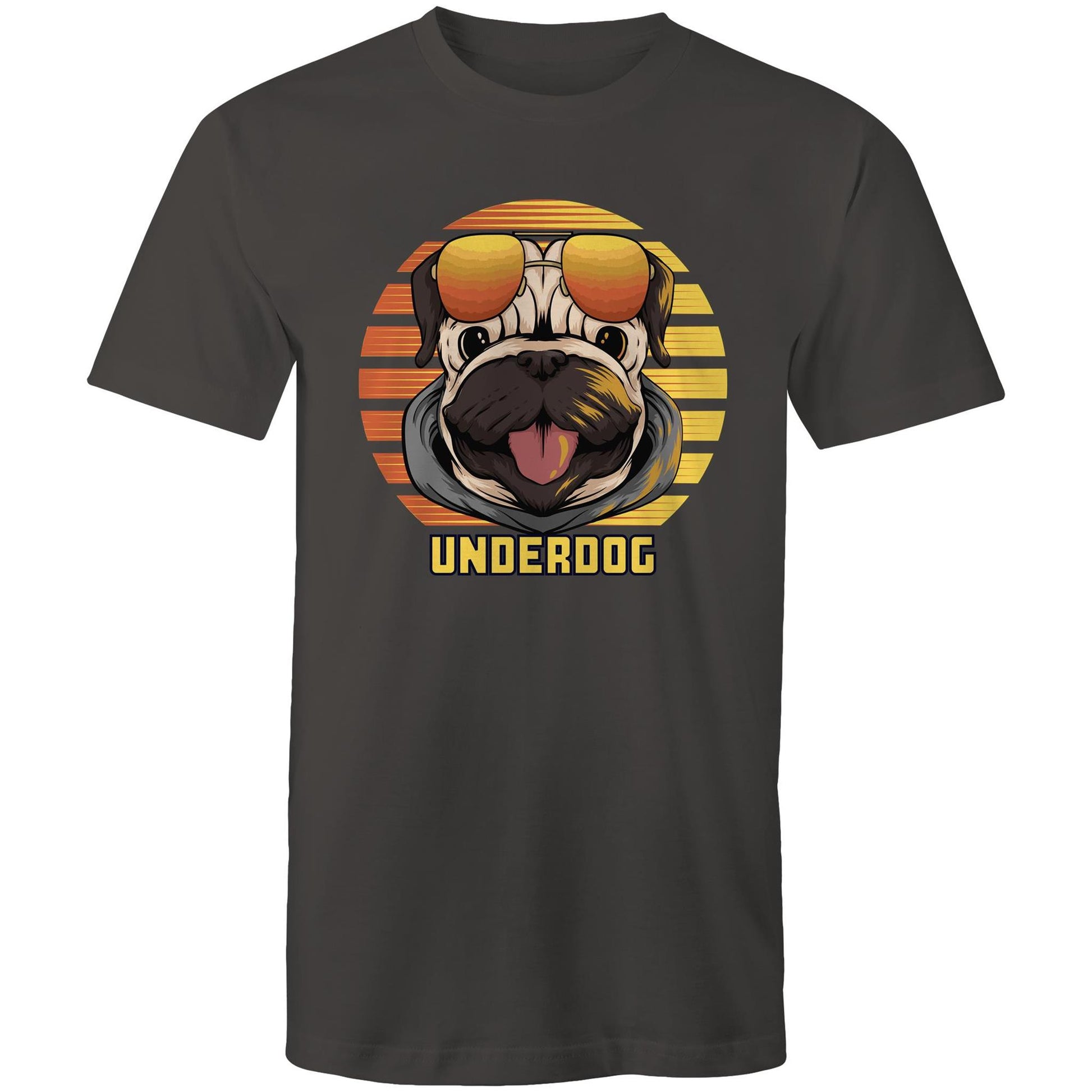 Underdog - Mens T-Shirt Charcoal Mens T-shirt animal