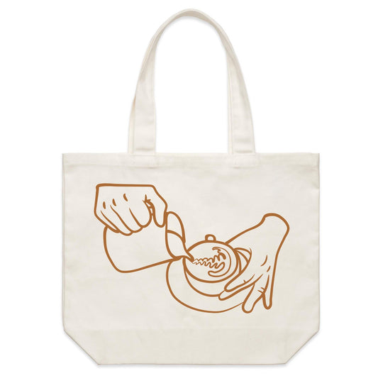 Barista - Shoulder Canvas Tote Bag Default Title Shoulder Tote Bag coffee