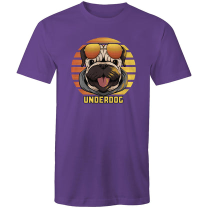 Underdog - Mens T-Shirt Purple Mens T-shirt animal Printed In Australia