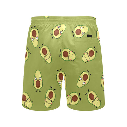 Avocado Characters - Men's Mid-Length Beach Shorts