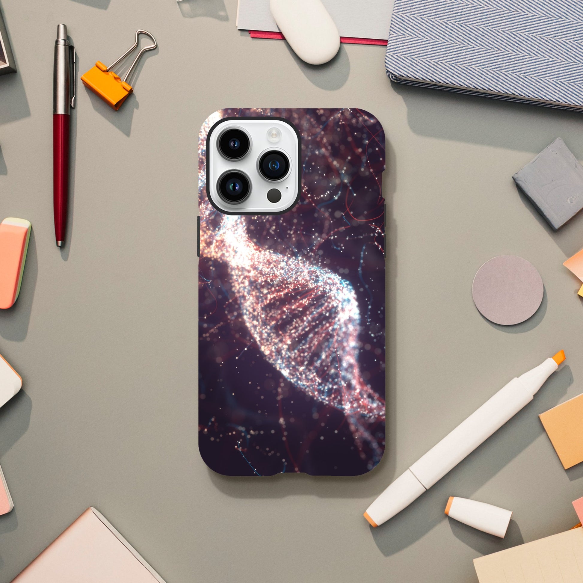 Glittery DNA - Phone Tough Case iPhone 14 Pro Max Phone Case