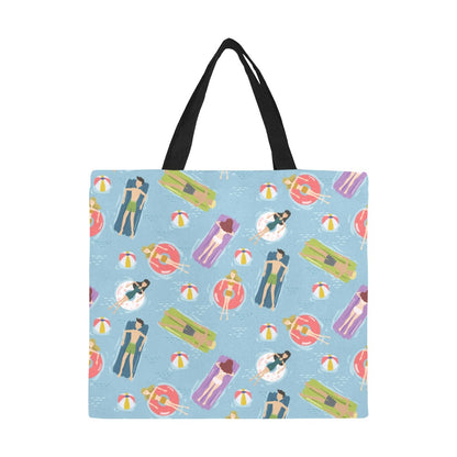 Beach Float - Full Print Canvas Tote Bag Full Print Canvas Tote Bag Printed Offshore