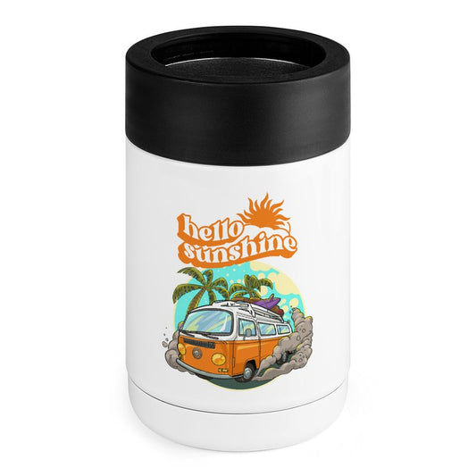 Hello Sunshine, Beach Van - Stainless Steel Can Cooler