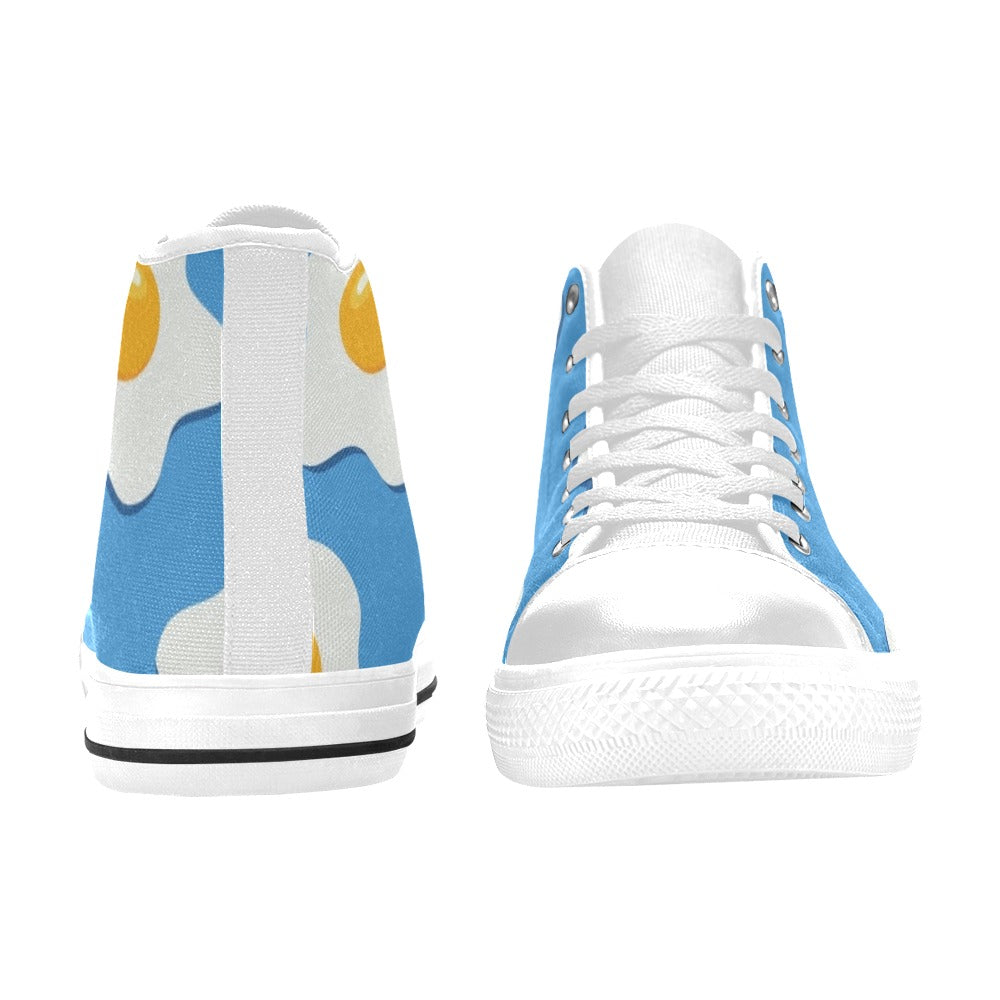 Fried Eggs - Men's High Top Canvas Shoes