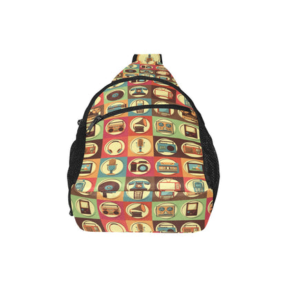 Retro Life - Chest Bag With Full Print