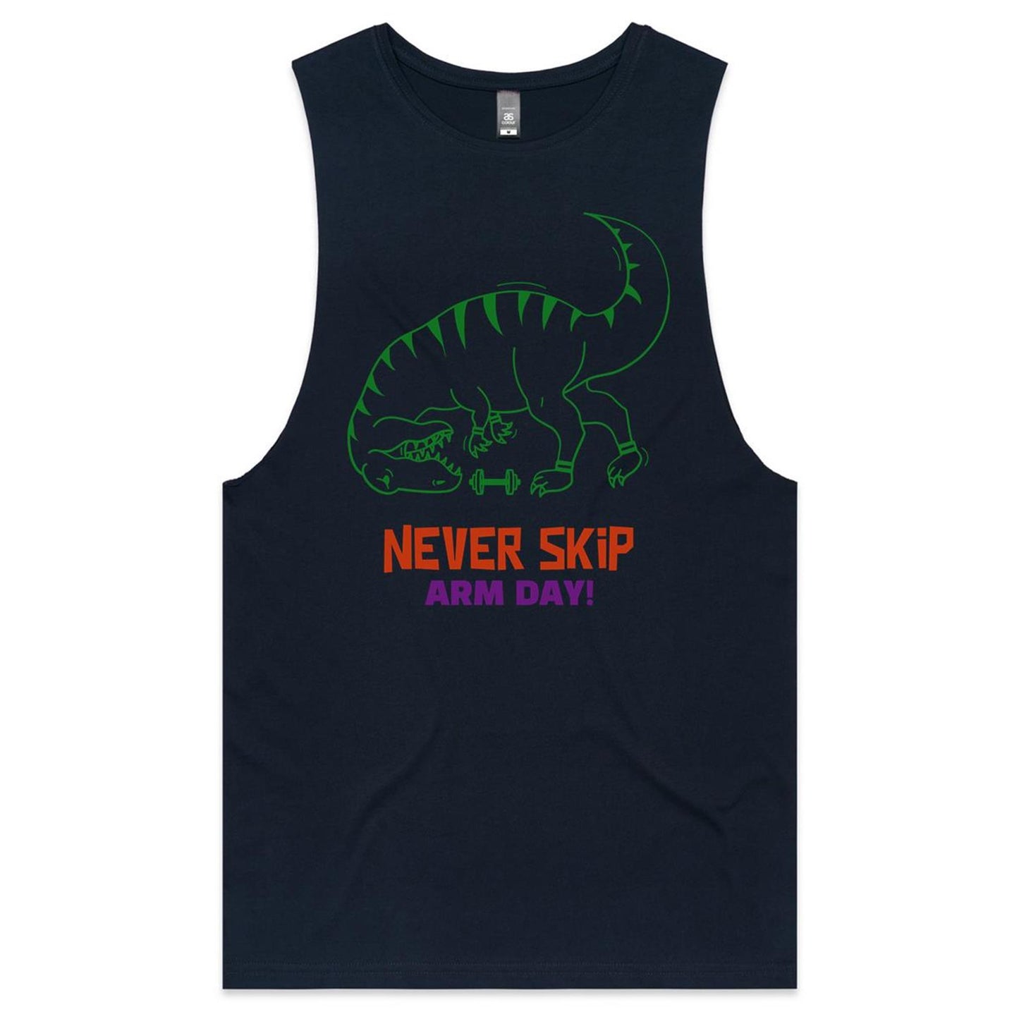 Never Skip Arm Day, T-Rex - Tank Top Tee