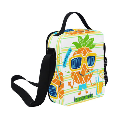 Cool Dude Pineapple - Crossbody Lunch Bag for Kids Kids Crossbody Lunch Bag