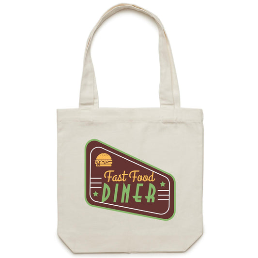 Fast Food Diner - Canvas Tote Bag