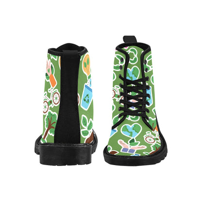 Earth Stickers - Martin Boots for Men (Black)