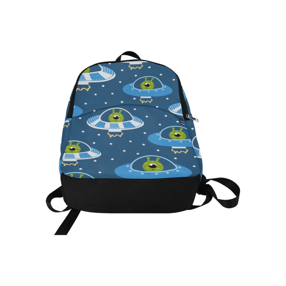 Cute Aliens in UFOs - Fabric Backpack for Adult