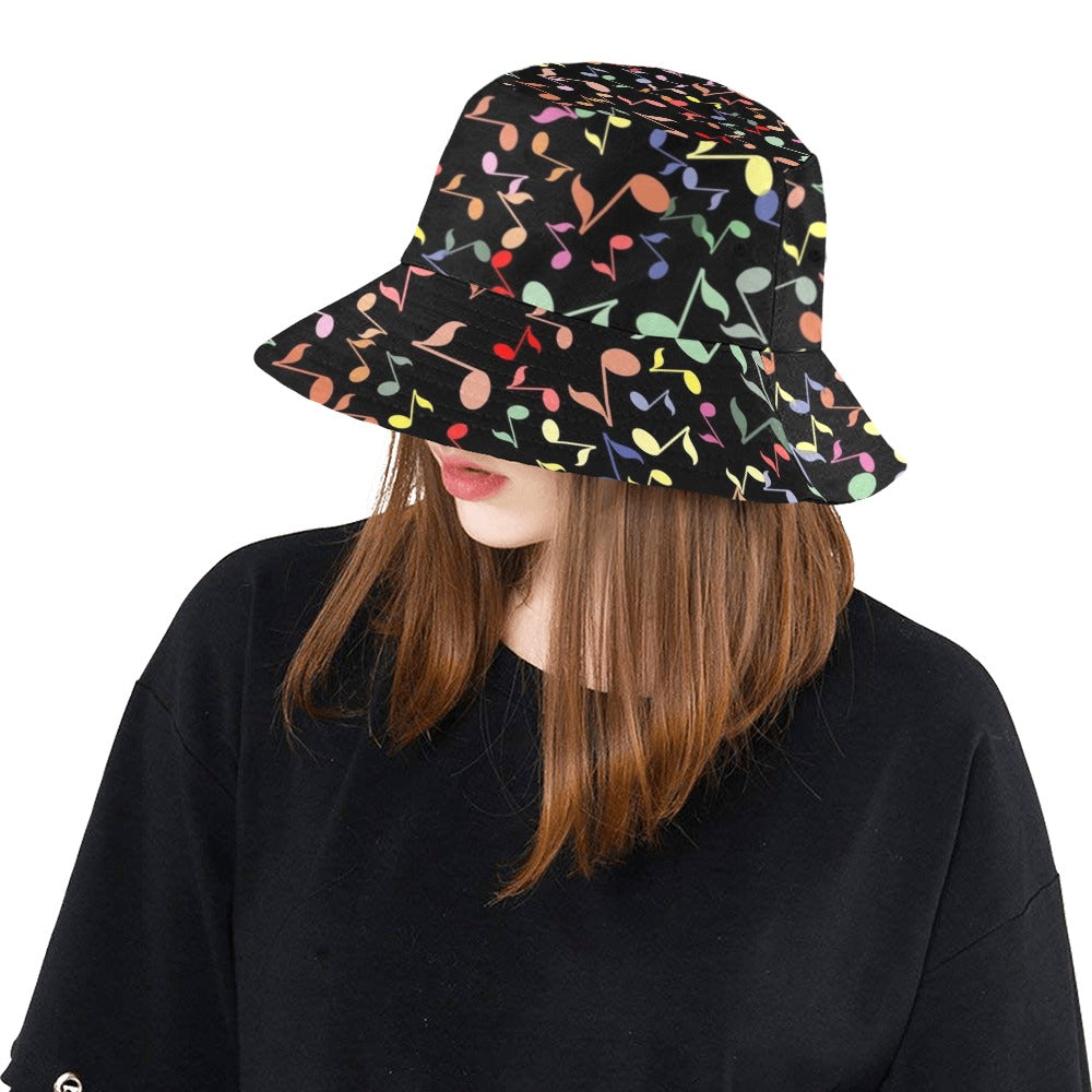 Quavers, Music Notes - Womens Bucket Hat