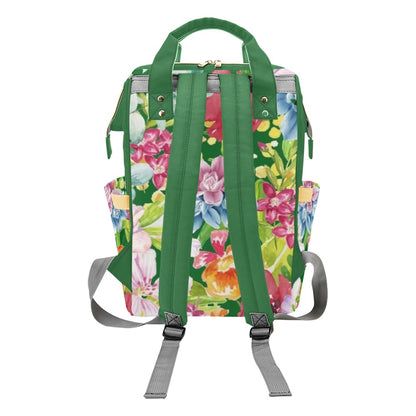 Bright Floral - Multifunction Backpack Multifunction Backpack Plants Printed Offshore