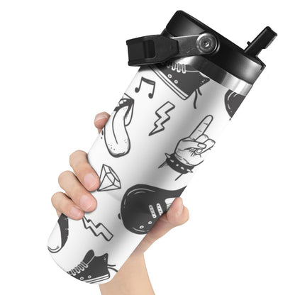 Rock Music - 30oz Tumbler with Top Handle