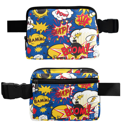 Blue Comic Book - Belt Bag