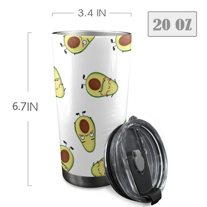 Avocado Characters - 20oz Travel Mug / Tumbler