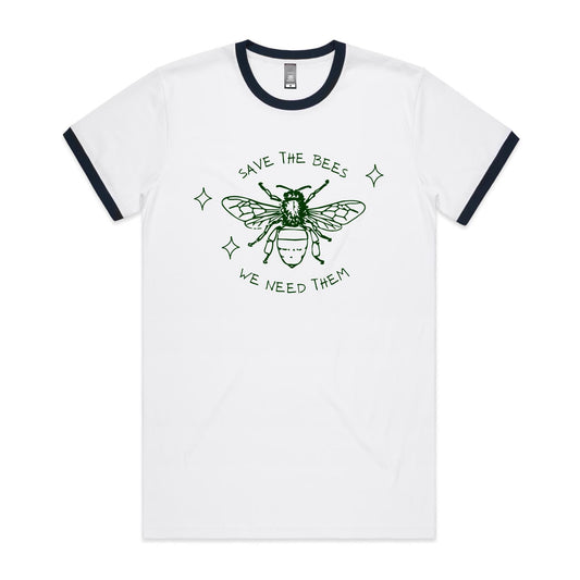 Save The Bees - Staple Ringer Tee