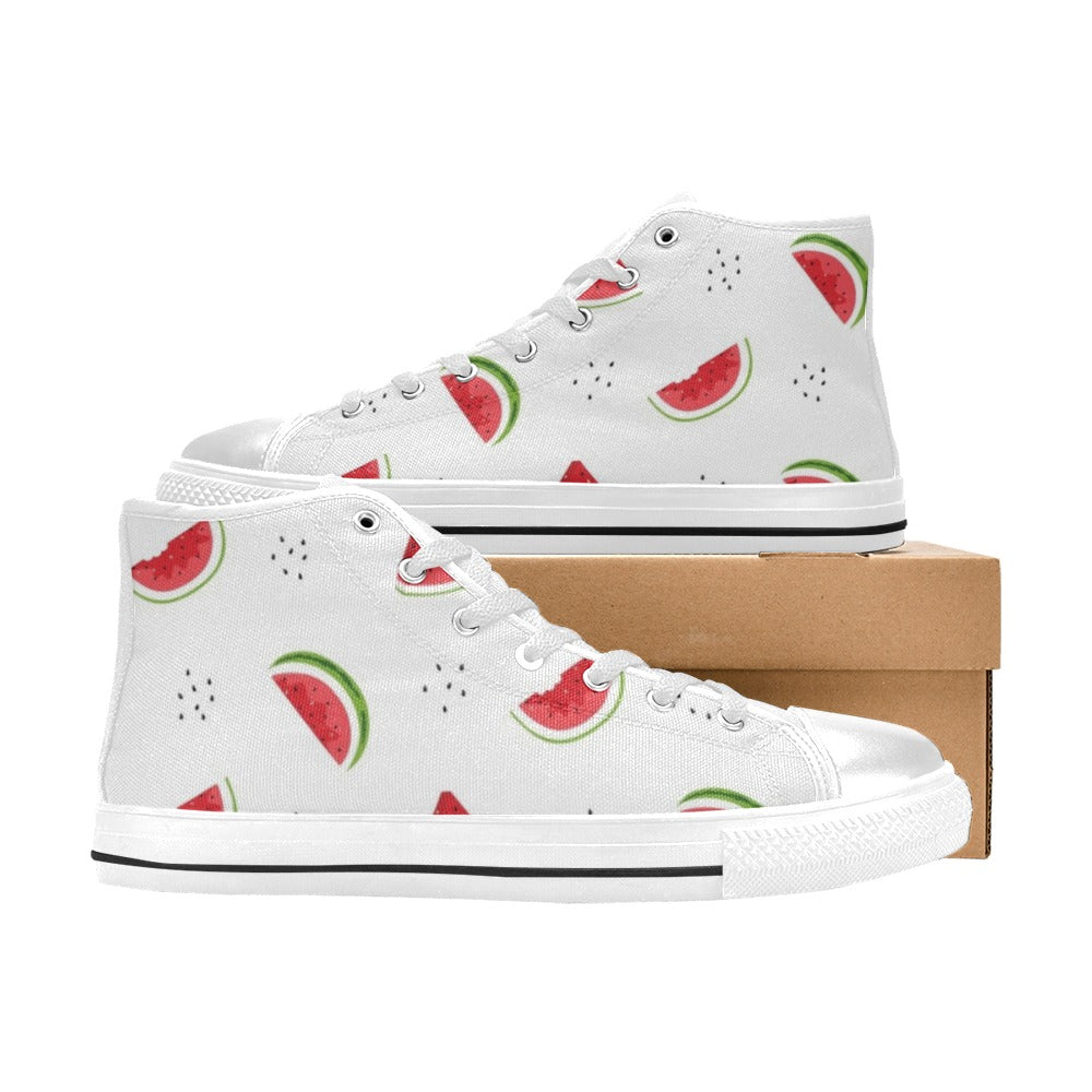 Watermelon - Women's High Top Canvas Shoes